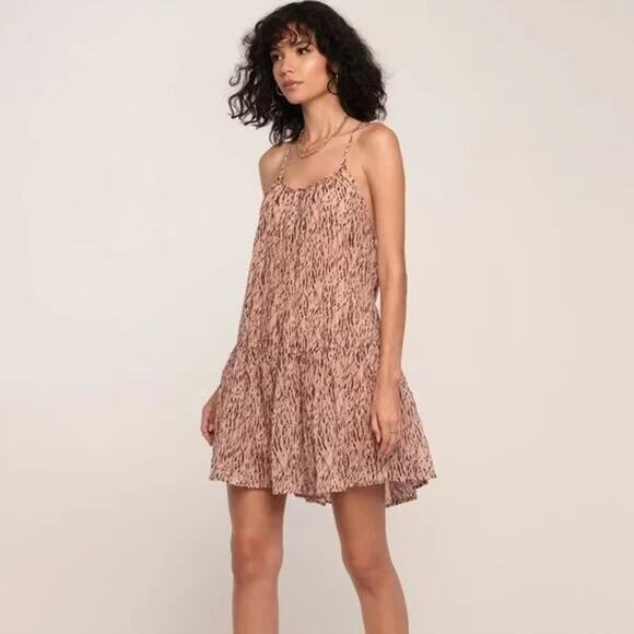 HEARTLOOM Women's Animal Print Alli Buff Dress Sz Large - Picture 1 of 9